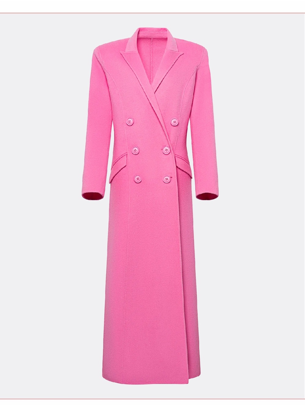 Hanifa Double-Breasted Wool Fay Coat